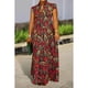 thumbnail image 4 of Vestido camisero estampado para mujer, talla grande, informal, Midi, vacaciones, Primavera/Verano, falda holgada para playa, 4 of 4