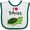 White and Green, variant on Inktastic I Love Turtles Boys or Girls Baby Bib