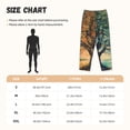 thumbnail image 2 of Cauagu Seasonal Tree Reflection Pajama Pants for Women Loose Fit Wide Leg Trouser Pants Casual Elastic Waist Drawstring Lounge Pants, 2 of 6