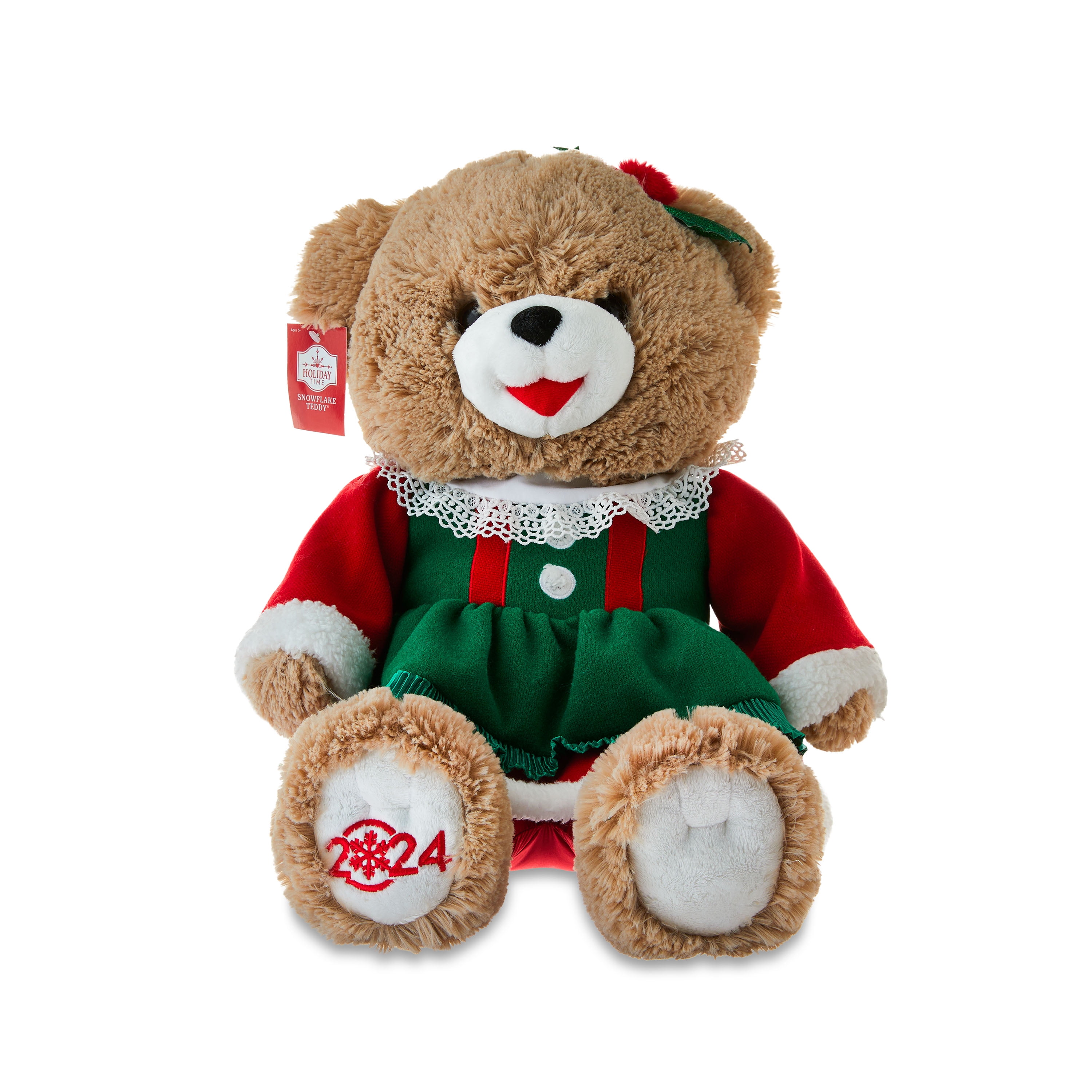 Holiday Time - Brandclub - 15In Holiday Time Snowflake Teddy Tan