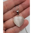 thumbnail image 3 of Natural Heart Shaped Cat Eye Handmade Pendant Necklace Chain Pendant Necklace, 3 of 6