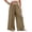 Coffee, variant on Women Elastic High Waist Wide Leg Pants Flowy Loose Fit Casual Airy Resort Bottoms Beach Vacation Loungewear Summer Palazzo Pants
