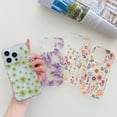 thumbnail image 5 of TECH CIRCLE Compatible with iPhone 12 Pro Max Clear Hybrid Case with Design Flexible Soft TPU Shockproof Absorption Slim Cute Flower Floral Embossed Pattern Protective Back Cover for Women Men,G, 5 of 8