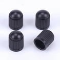 thumbnail image 1 of 4 tapones antipolvo para válvulas de neumáticos de coche, de plástico negro, universales (4 unidades), 1 of 5