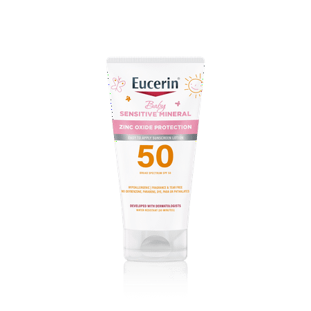 Eucerin Sun Sensitive Mineral Baby Sunscreen SPF 50, 4 Fl Oz Tube