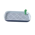 thumbnail image 4 of GROWTH TANK Dog Toilet Mesh Training Tray Potty Trainer Easy Clean Pee Pad Holder Detachable Blue Grey, 4 of 9