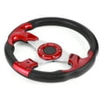thumbnail image 3 of Fugacal Steering Wheel 320mm/12.5in Racing Car Steering Wheel With PVC Horn Button Red, 3 of 8