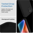 thumbnail image 4 of Designed for iPhone 14 Plus Case, Silicone Upgraded [Camera Protection] Phone Case with [2 Screen Protectors], Soft Anti-Scratch Microfiber Lining Inside, 6.7 inch, Dark Black, 4 of 6