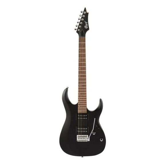 Cort X Series X100 Electric Guitar, Open Pore Black