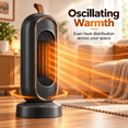 thumbnail image 2 of Space Heater 1300W Portable PTC Ceramic Electric Heater, Quiet Tower Heater with 240 Min Timer, Tip-Over & Overheat Protection, Office Bedroom, Black, 2 of 8