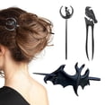thumbnail image 1 of Gothic Hair Claw Femmes Filles Rétro Forme de Chauve-Souris Épingles à Cheveux Durables Épingle à Cheveux Corbeau Noir Accessoires Cheveux Halloween, 1 of 8