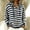 A1 Navy, variant on Women Hooded Button Front Knit Cardigan Top,Striped Outerwear Knitted Hooded,Oversized Drawstring Long Sleeve Loose Soft Sweater Coat,Fall Winter Warm Daily Blouse Business Casual Outfits Blue