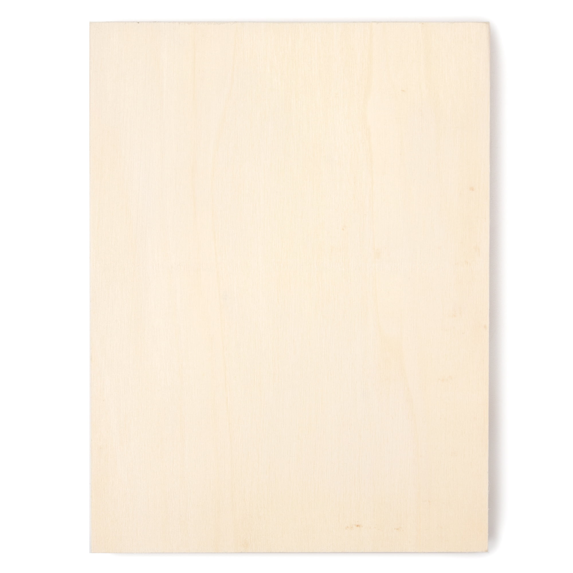 (3 pack) Cousin DIY Rustic Unfinished Rectangle Natural Wood Canvas, 6" x 8" x .75", Unisex for Kids and Adults