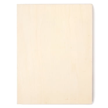 Hello Hobby Rustic Unfinished Rectangle Natural Wood Canvas, 6" x 8" x .75", Unisex for Kids and Adults