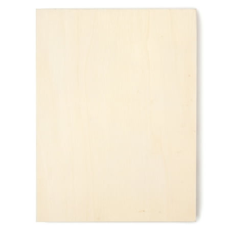Cousin DIY Rustic Unfinished Rectangle Natural Wood Canvas, 6" x 8" x .75", Unisex for Kids and Adults
