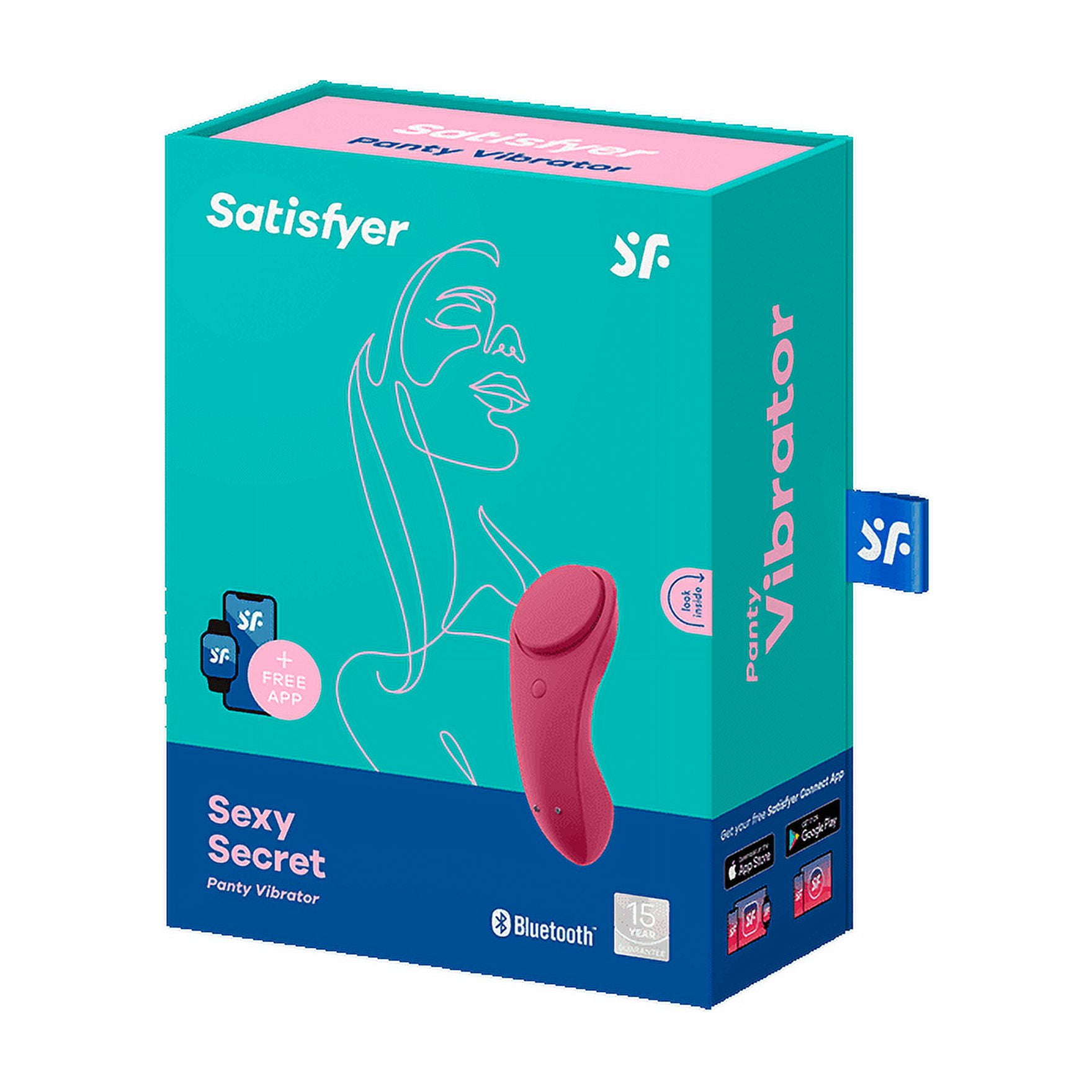 Satisfyer Sexy Secret Panty Vibrator with App Control - Vibrating Clitoris  Stimulator, Compatible with Satisfyer App, Waterproof, Rechargeable 