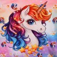 thumbnail image 6 of QEFJNO Kids Girls Pajamas Set 2 PCS Short Sleeve Top and Shorts Pants for Toddler Girls Unicorn Pjs Size 3-8Y, 6 of 8