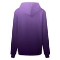 thumbnail image 5 of Zpanxa Women's Gradient Print Hooded Sweatshirt Winter Fleece Pullover Long Sleeve Casual Loose Fit Warm Sweater Top, 5 of 5