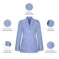 thumbnail image 4 of Panda Uniform by HeedFit Women's 29" Tailored Lab Coat – 3XL Sky Blue, 4 of 6