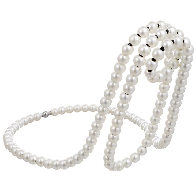 Shisuyan Pearl Necklace Shaped Wine Rack Creative Suspension Red Wine Display Rack Stand White