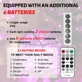 thumbnail image 2 of Fairy Lights SINAMER 20 LED rosas de 2 m con control remoto y temporizador, paquete de 6, 2 of 6