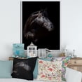thumbnail image 2 of Designart 'Silhouette Of Horse and Woman' Farmhouse Framed Canvas Wall Art Print, 2 of 5