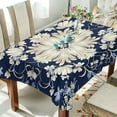 thumbnail image 4 of Coolnut Vintage Ornamental Floral Rectangle Tablecloth Waterproof Table Clothative Stain Resistant & Wrinkle Resistant Washable Table Cover for Dining Table/Party/Camping 60x120 Inch Decor Gift, 4 of 7