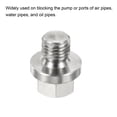 thumbnail image 5 of Unique Bargains M8x1 Male Plug Stainless Steel Thread Hex Head Socket Solid Pipe Fitting 3 Pack, 5 of 5