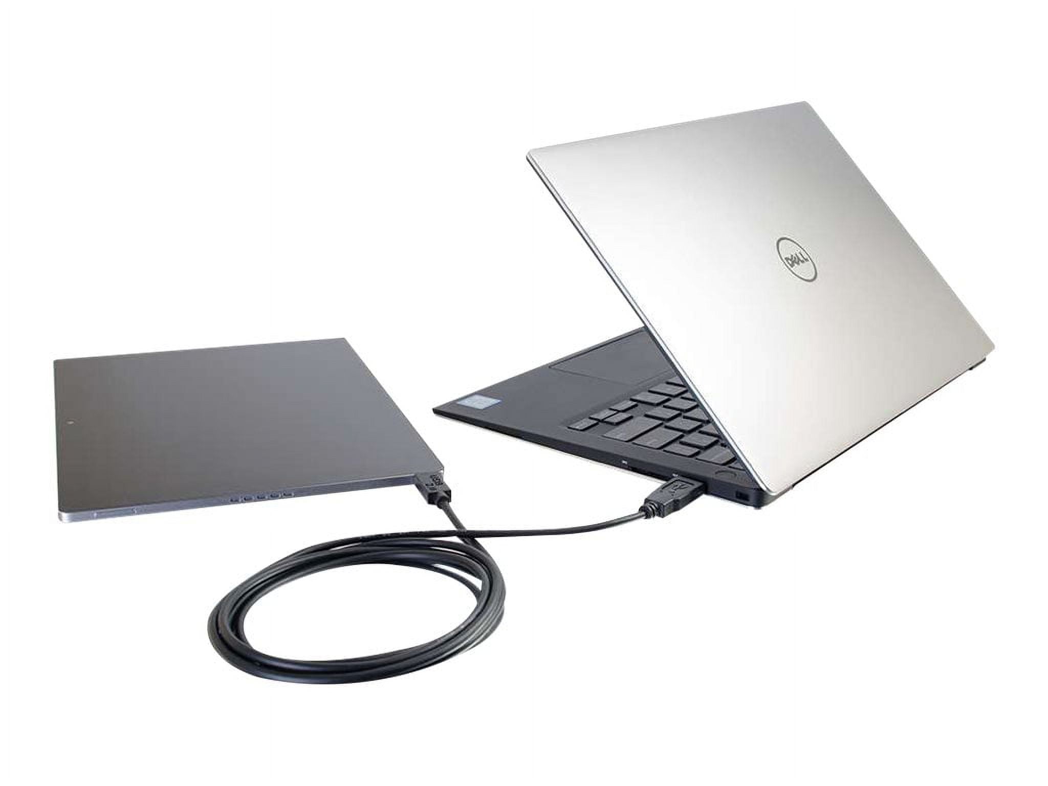 C2G 28872 USB-C Cable - USB 2.0 USB-C to USB-A Male/Male Cable, Thunderbolt 3, Tablet, Chromebook Pixel, Samsung Galaxy TabPro S, LG G6, MacBook, Black (10 Feet, 3.04 Meters)