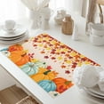 thumbnail image 5 of Fall Orange Placemats Set of 1 Pumpkins Maple Leaves Thanksgiving Farm Ombre Heat Insulated Linen Place Mats, Washable Stain-Proof Table Mats for Dining Tables Holiday Decor 13x19inch, 5 of 9