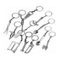 thumbnail image 2 of 12 Piezas Llavero Herramientas De Metal Variadas Regalo esquí esquí Gafas de esquí, 2 of 5
