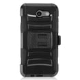thumbnail image 4 of for 5" Samsung Galaxy Amp Prime 2 Express Prime 2 Luna Pro Case Phone Case Belt Clip Holster 2 Kick Stand Hybrid Armor Shock Bumper Cover Black, 4 of 4