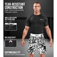 thumbnail image 7 of Exxact Sports Pro MMA Shorts, No-Gi BJJ Jiu Jitsu Shorts for Men, Boxing, UFC, Cross Training, Kickboxing & Grappling Shorts (White Tiger, Adult X-Large), 7 of 7