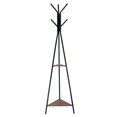 thumbnail image 1 of Perchero de Metal con Diseño Retro y Estilo Árbol, 6 Ganchos y 2 Estantes, Ideal para Entrada, Dormitorio u Oficina, Fácil de Montar y Ahorra Espacio., 1 of 7