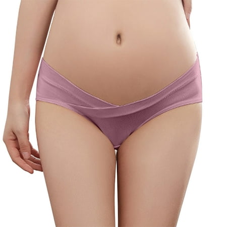 

Pregnant Women s Underwear Pure Cotton After Pregnancy Low Waist Abdomen Support Seamless Thin Summer Large Size Womens Underwear Briefs No Show