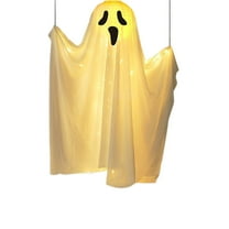 LED Hanging Ghost Decorations for Halloween - Glowing Lighted Flying Ghosts with LED Lights - Outdoor/Indoor Haunted House Decor for Yard, Tree, Porch - Spooky Party Atmosphere Decoration