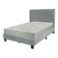 thumbnail image 6 of Home Bedroom Furniture Monica Velvet Upholstered Full Platform Bed - Gray, 6 of 7