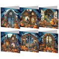 thumbnail image 1 of Tarjeta Dibujo Diamante Hecha A Mano Con Diamantes 6 Uds. Forma Especial Casa Halloween, 1 of 9
