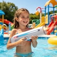 thumbnail image 1 of ZZkhGO Automatic Water Gun, USB Rechargeable Long Range with LED Lights, Summer Pool Beach Toy with High-Pressure Continuous Shooting for Outdoor Games, White, 1 of 5