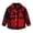 Z2-Red-kids palid shirts clearance, variant on Boys Long Sleeve Flannel Plaid Shirt Button Down Thick Shirts Girls Lapel Collar Fall Shirts with Pocket Kids Clothes 12M-9Y