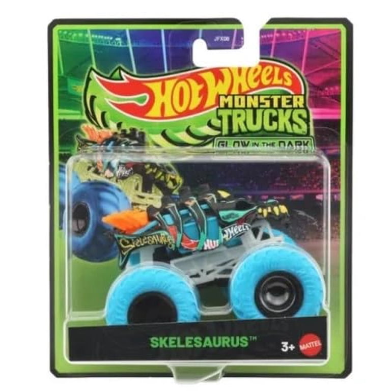 Hot Wheels Monster Trucks Skelesaurus Night Shifter Gotta Go 3pk