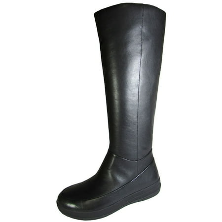 Fitflop Womens FF-Lux Full Zip Knee-High Leather Boot Shoe