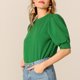 thumbnail image 4 of Fiudx Camisas de Mujer Mujer Moda Sólido Pantalón Corto Casual Manga Puños Estrechos Pulóver Suelto Calle Tops, 4 of 7
