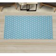 thumbnail image 1 of Polka Dot Decorative Rug, Classic Old Fashioned Repeated Circles Round Forms Retro Illustration, Quality Carpet for Bedroom Dorm and Living Room, 6 Sizes, Sky Blue, by Ambesonne, 1 of 1