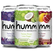 Humm Kombucha Paradise Variety Pack, 12 Pack, 12 oz Cans