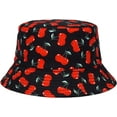 thumbnail image 2 of CoCopeaunts Men Fisherman Hat Cherry Fruit Cotton Women Bucket Hat Summer Travel Packable Wide Brim Reversible Fisherman Cap, 2 of 8