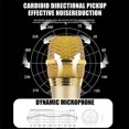 thumbnail image 2 of microphone Sans Fil, microphones Dynamiques Numériques Doubles, Récepteur rechargeable, Prêt à l'Emploi, Convient au Chant, au Karaoké, aux Fêtes, aux Réunions, aux Églises, aux Mariages, au DJing et aux Rassemblements (Or)., 2 of 5