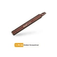 thumbnail image 3 of Uxcell SL6 Magnetic Slotted Screwdriver Bit 5/16" Hex Shank 80mm Length S2, Red, 3 of 6