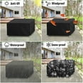 thumbnail image 6 of CJC 84" x 52" x 29" Black Patio Furniture Set Cover, Waterproof, 6 of 9