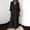 a_Black, variant on Cotton Linen Dresses for Women Maxi Dress Solid Color 3/4 Sleeve Loose Summer Flowy Ladies Sundress Long
